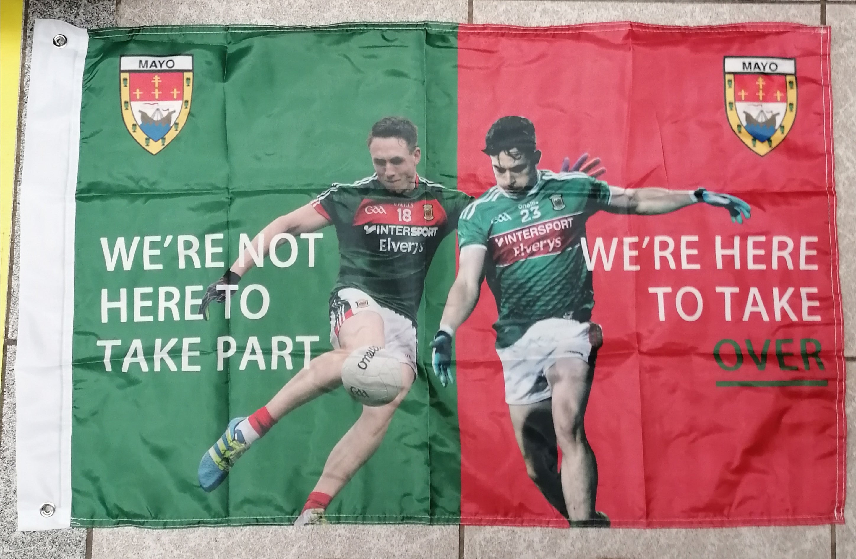 Paddy and James Durcan Mayo flag.